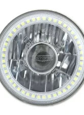 Octane Lighting 5 3/4 Inch Projector SMD White LED Halo Halogen Bulb Crystal Headlight Angel Eye Pair                                     - OL-002-L-P-W - Image 4