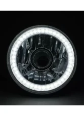 Octane Lighting 5 3/4 Inch Projector SMD White LED Halo Halogen Bulb Crystal Headlight Angel Eye Pair                                     - OL-002-L-P-W - Image 5