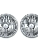Octane Lighting 5 3/4 Inch Halogen Headlight Diamond Crystal Headlamp 55/60w H4 6000k Light Bulb Pair                                     - OL-003 - Image 9