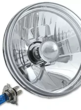 Octane Lighting 5 3/4 Inch Halogen Headlight Diamond Crystal Headlamp 55/60w H4 6000k Light Bulb Pair                                     - OL-003 - Image 11