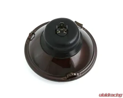 Octane Lighting 5 3/4 Inch Halogen Stock Amber Yellow Glass Headlight Fog Light H4 60W Bulbs Pair - OL-004-YG-CL