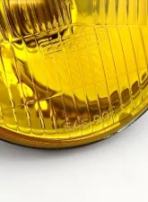 Octane Lighting 5 3/4 Inch Halogen Stock Amber Yellow Glass Headlight Fog Light H4 60W Bulbs Pair                                     - OL-004-YG-CL - Image 5