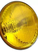 Octane Lighting 5 3/4 Inch Halogen Stock Amber Yellow Glass Headlight Fog Light H4 60W Bulbs Pair                                     - OL-004-YG-CL - Image 10