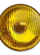 Octane Lighting 5 3/4 Inch Halogen Stock Amber Yellow Glass Headlight Fog Light H4 60W Bulbs Pair                                     - OL-004-YG-CL - Image 11