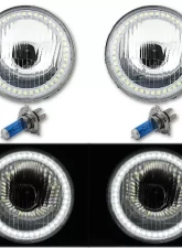 Octane Lighting 5 3/4 Inch White Stock SMD LED Halo Halogen Light Bulb Lamp Headlight Angel Eye Pair                                     - OL-004L-W - Image 3