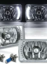 Octane Lighting 4X6 Inch White LED Split Halo Headlight Halogen Headlamp 60W Light Bulbs Pair                                     - OL-018 - Image 12