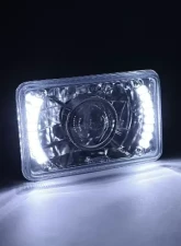 Octane Lighting 4X6 Inch White LED Halo Projector Halogen Crystal Clear Headlamp Headlight Bulb Pair                                     - OL-019 - Image 6
