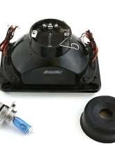 Octane Lighting 4X6 Inch Blue LED Halo Angel Eye Headlight Halogen Headlamp 55/60W Light Bulbs Pair                                     - OL-020 - Image 6