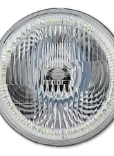 Octane Lighting 7 Inch SMD White Stock LED Halo Angel Eye H4 Headlamp Headlight Halogen Light Pair                                     - OL-028-W - Image 5