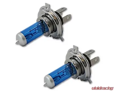 Octane Lighting 7 Inch SMD White Stock LED Halo Angel Eye H4 Headlamp Headlight Halogen Light Pair - OL-028-W