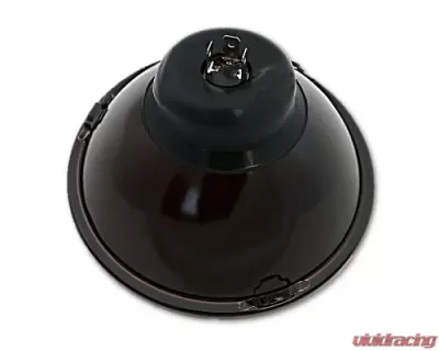 Octane Lighting 7 Inch H6024/6014 Yellow Amber Stock Glass Headlight H4 Clear Halogen Fog Light Pair - OL-028-YG-CL