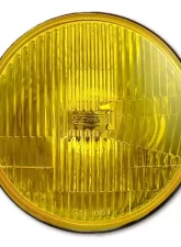 Octane Lighting 7 Inch H6024/6014 Yellow Amber Stock Glass Headlight H4 Clear Halogen Fog Light Pair                                     - OL-028-YG-CL - Image 9