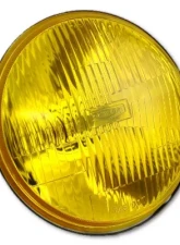 Octane Lighting 7 Inch H6024/6014 Yellow Amber Stock Glass Headlight H4 Clear Halogen Fog Light Pair                                     - OL-028-YG-CL - Image 10