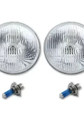 Octane Lighting 7 Inch Stock H4 Halogen Headlight Super White 12V 55/60W Light Bulb Headlamp Pair                                     - OL-028 - Image 3