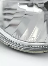 Octane Lighting 7 Inch Halogen H4 Headlight Clear Diamond Crystal Headlamp Sw 60/55W 12V Light Bulbs                                     - OL-029 - Image 5