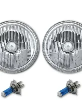 Octane Lighting 7 Inch Halogen H4 Headlight Clear Diamond Crystal Headlamp Sw 60/55W 12V Light Bulbs                                     - OL-029 - Image 9