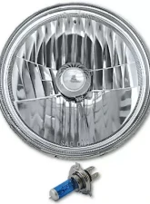 Octane Lighting 7 Inch Halogen H4 Headlight Clear Diamond Crystal Headlamp Sw 60/55W 12V Light Bulbs                                     - OL-029 - Image 11