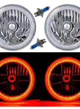 Octane Lighting 7 Inch SMD Amber 45 LED Halo Angel Eye H4 Headlamp Headlight Halogen Light Bulb Pair                                     - OL-030-A - Image 8
