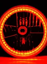 Octane Lighting 7 Inch SMD Amber 45 LED Halo Angel Eye H4 Headlamp Headlight Halogen Light Bulb Pair                                     - OL-030-A - Image 3