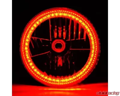 Octane Lighting 7 Inch SMD Amber 45 LED Halo Angel Eye H4 Headlamp Headlight Halogen Light Bulb Pair - OL-030-A