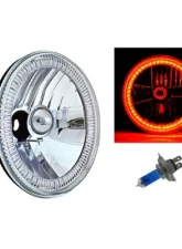 Octane Lighting 7 Inch SMD Amber 45 LED Halo Angel Eye H4 Headlamp Headlight Halogen Light Bulb Pair                                     - OL-030-A - Image 7