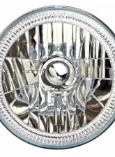 Octane Lighting 7 Inch SMD Blue LED Halo Angel Eyes H4 Headlamp Headlight Halogen Light Bulbs Pair                                     - OL-030-B - Image 10