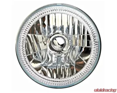 Octane Lighting 7 Inch SMD Blue LED Halo Angel Eyes H4 Headlamp Headlight Halogen Light Bulbs Pair - OL-030-B