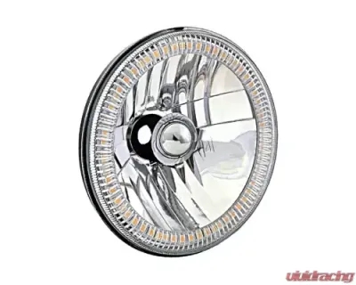 Octane Lighting 7 Inch SMD Purple LED Halo Angel Eyes H4 Headlamp Headlight Halogen Light Bulbs Pair - OL-030-PU