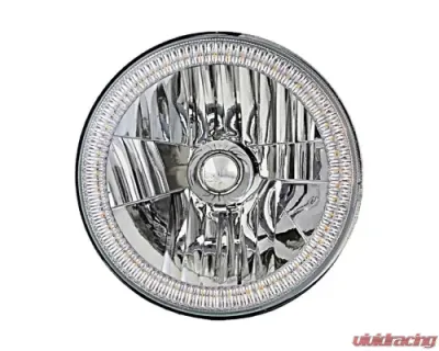 Octane Lighting 7 Inch SMD Purple LED Halo Angel Eyes H4 Headlamp Headlight Halogen Light Bulbs Pair - OL-030-PU