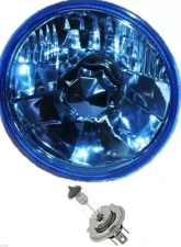 Octane Lighting 5 3/4 Halogen Diamond Crystal Clear Blue Headlight Headlamp 60/55W H4 Bulbs Pair                                     - OL-033-BG - Image 4