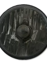 Octane Lighting 5 3/4 Inch Crystal Smoked Halogen Headlight Metal Headlamp 60/55W Light Bulbs Pair                                     - OL-033-SG - Image 3