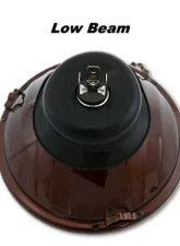 Octane Lighting 5 3/4 Inch Crystal Smoked Halogen Headlight Metal Headlamp 60/55W Light Bulbs Pair                                     - OL-033-SG - Image 5