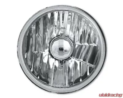 Octane Lighting 5 3/4 Inch Crystal Clear Halogen Headlight Metal Headlamp Sw 60/55W Light Bulbs Pair - OL-033