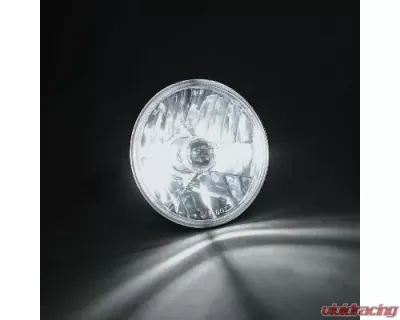 Octane Lighting 5 3/4 Inch Crystal Clear Halogen Headlight Metal Headlamp Sw 60/55W Light Bulbs Pair - OL-033