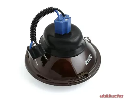 Octane Lighting 5 3/4 Inch Crystal Clear Halogen Headlight Metal Headlamp Sw 60/55W Light Bulbs Pair - OL-033