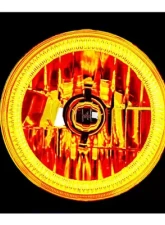 Octane Lighting 7 Inch COB Amber LED Halo Angel Eye H4 Headlamp Headlight Halogen Light Bulb Pair                                     - OL-035-A - Image 2