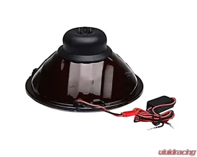 Octane Lighting 7 Inch COB Amber LED Halo Angel Eye H4 Headlamp Headlight Halogen Light Bulb Pair - OL-035-A