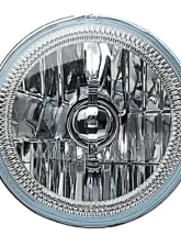 Octane Lighting 7 Inch Blue COB LED Halo Angel Eye H4 Headlamp Headlight Halogen Light Bulb Pair                                     - OL-035-B - Image 2