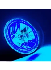 Octane Lighting 7 Inch Blue COB LED Halo Angel Eye H4 Headlamp Headlight Halogen Light Bulb Pair                                     - OL-035-B - Image 6