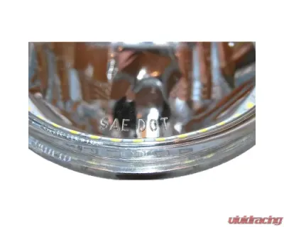 Octane Lighting 7 Inch Purple COB LED Halo Angel Eye 6k Headlamp Headlight Halogen Light Bulb Pair - OL-035-PU