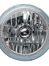 Octane Lighting 7 Inch Red COB LED Halo Angel Eye H4 Headlamp Headlight Halogen 60w Light Bulb Pair                                     - OL-035-R - Image 4