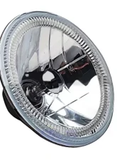 Octane Lighting 7 Inch Red COB LED Halo Angel Eye H4 Headlamp Headlight Halogen 60w Light Bulb Pair                                     - OL-035-R - Image 5