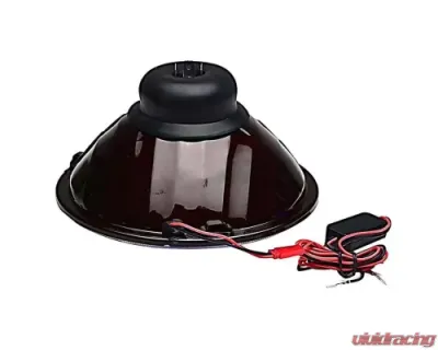 Octane Lighting 7 Inch White COB LED Halo Angel Eye H4 6k Headlamp Headlight Halogen Light Bulb Pair - OL-035-W