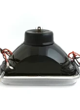 Octane Lighting 7X6 White LED Halo Projector Halogen Crystal Headlights Angel Eye Light H4 Bulbs                                     - OL-050-P - Image 11