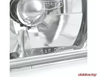 Octane Lighting 7X6 White LED Halo Halogen Crystal Clear Headlights Angel Eye Light H4 Bulbs Pair - OL-050