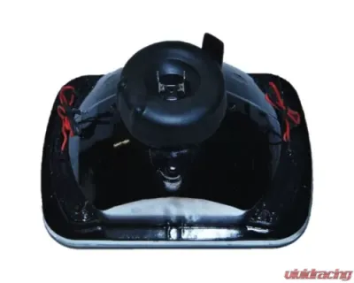 Octane Lighting 7X6 Blue LED Halo Halogen Crystal Clear Headlights Angel Eye Light H4 Bulbs Pair - OL-051