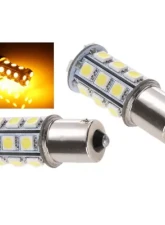 Octane Lighting 18 SMD Amber Yellow LED Park Parking Tail Light Turn Signal Lamp Bulbs Pair                                     - OL-1156-18-A - Image 5