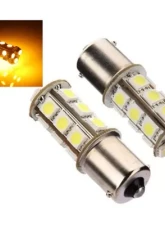 Octane Lighting 18 SMD Amber Yellow LED Park Parking Tail Light Turn Signal Lamp Bulbs Pair                                     - OL-1156-18-A - Image 3