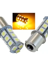 Octane Lighting 18 SMD Amber Yellow LED Park Parking Tail Light Turn Signal Lamp Bulbs Pair                                     - OL-1156-18-A - Image 4