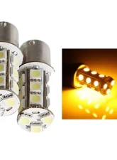 Octane Lighting 18 SMD Amber Yellow LED Park Parking Tail Light Turn Signal Lamp Bulbs Pair                                     - OL-1156-18-A - Image 5
